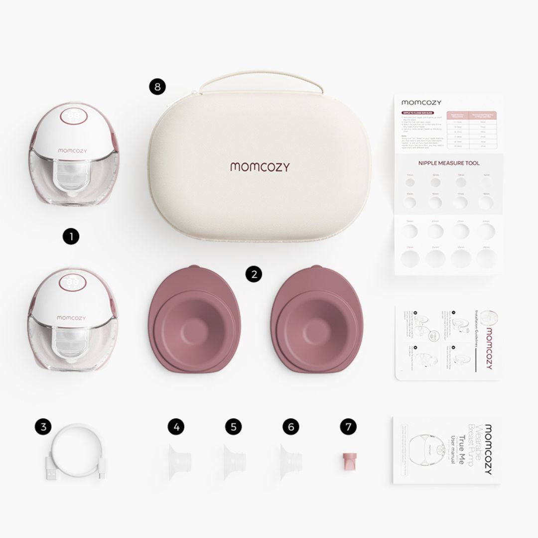 Momcozy® Double Electric Breast Pump M6 Mobile Style™ Hands-Free Cozy Red