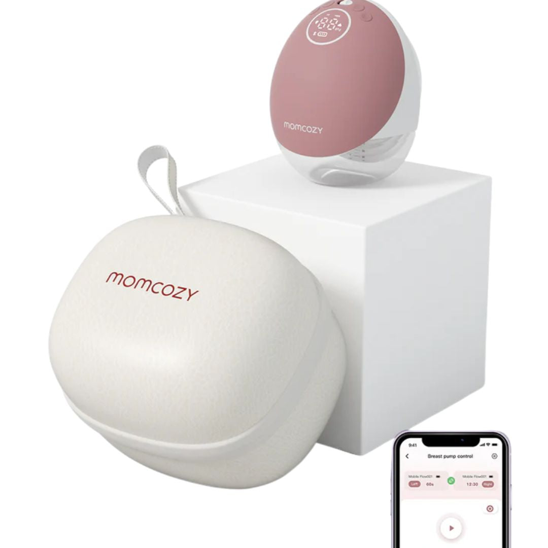 Momcozy® M9 Mobile Flow™ Enojna električna prsna črpalka Hands-Free za dojenje Cozy Red