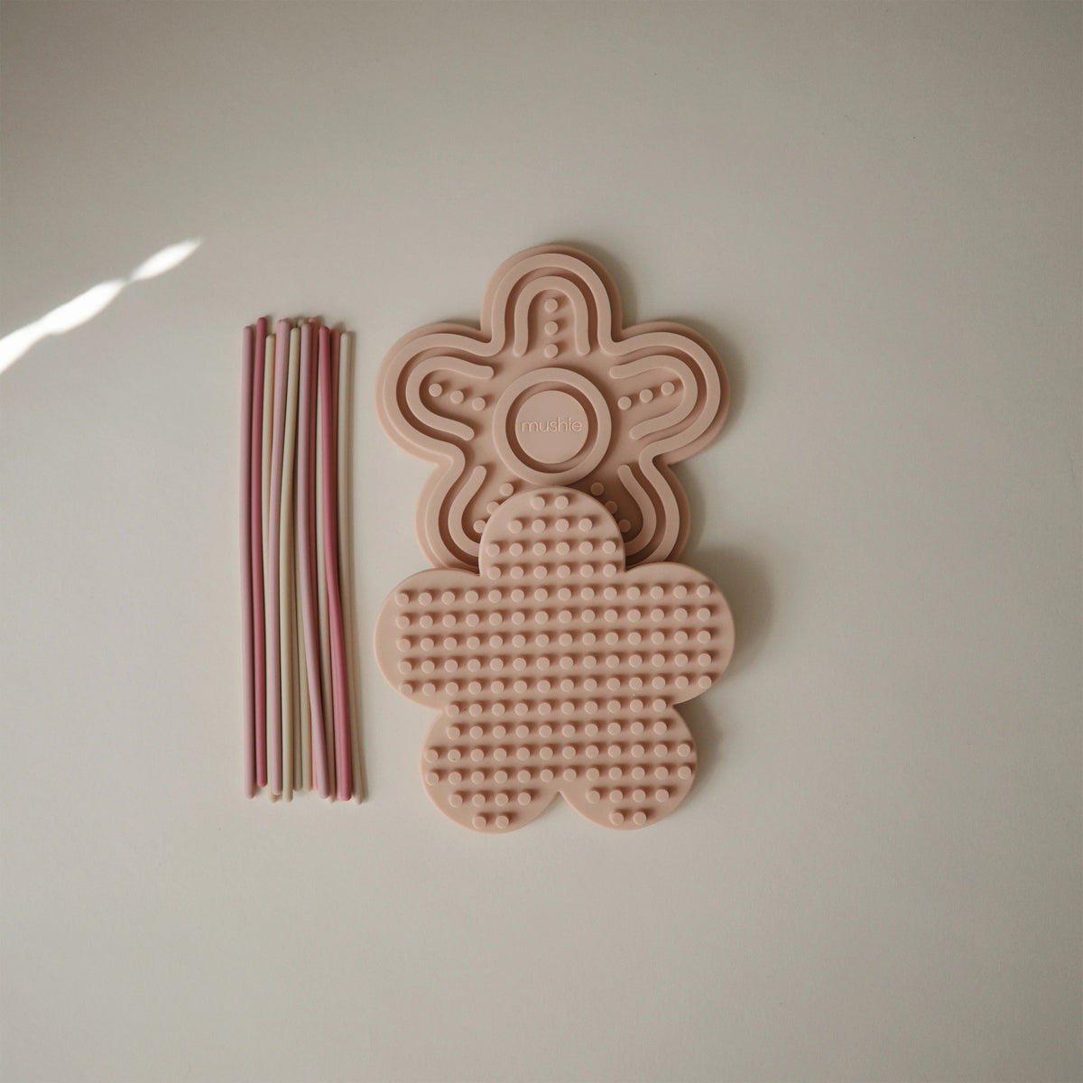 Mushie® Silicone Sensory Toy Petal Blush