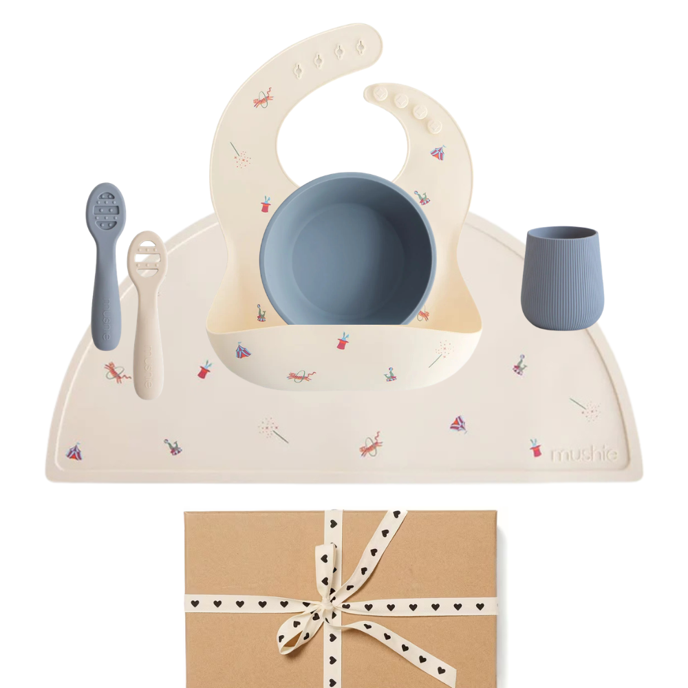 Mushie® Komplet za prvo hranjenje Circus Mushie