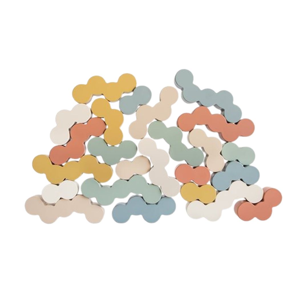 Mushie® Lesene figurice za zlaganje Balance Blocks