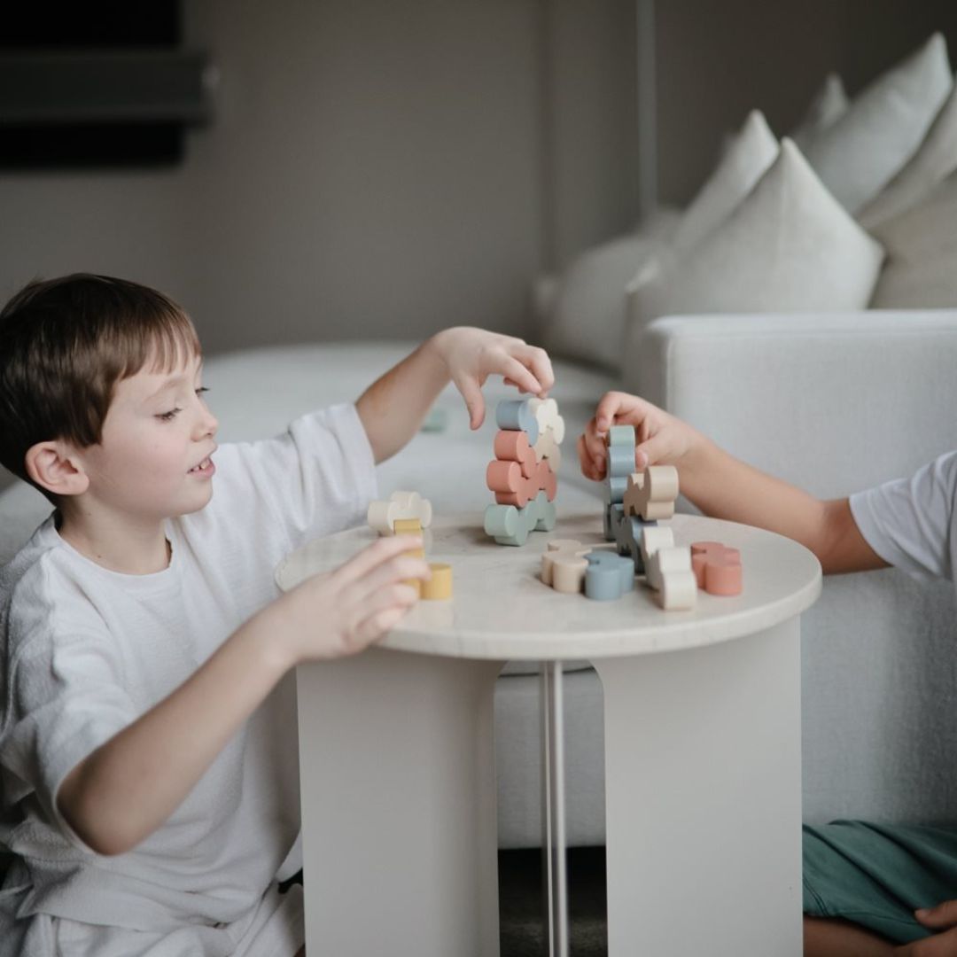 Mushie® Lesene figurice za zlaganje Balance Blocks Mushie