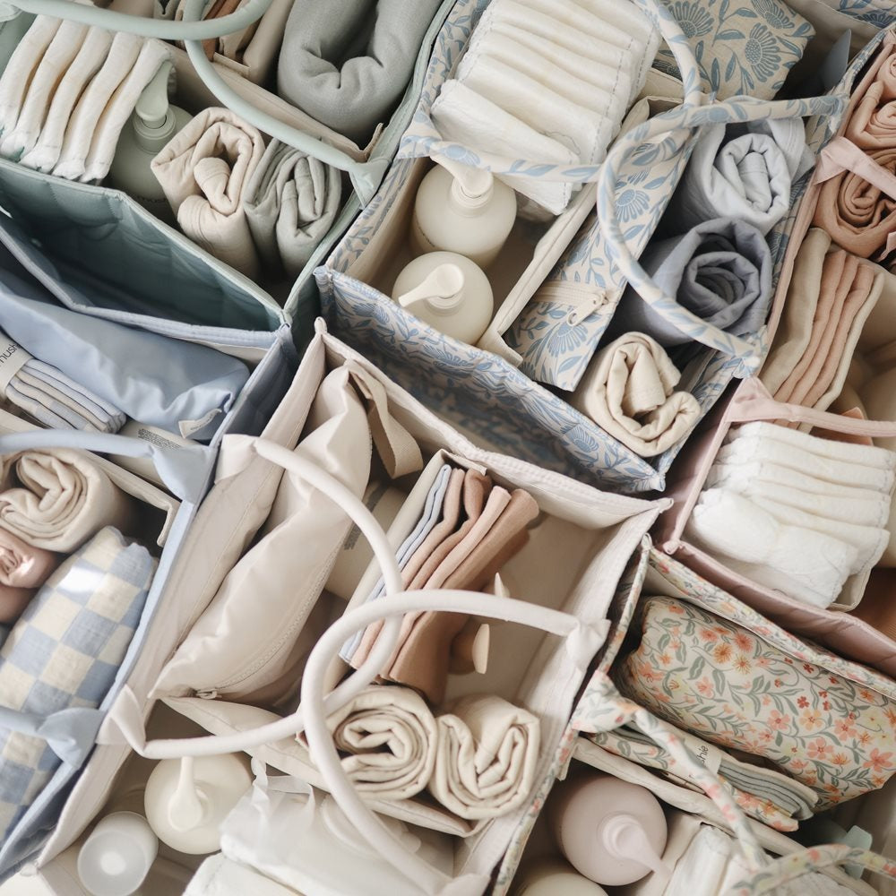 Mushie® Organizator za pleničke Ivory Mushie