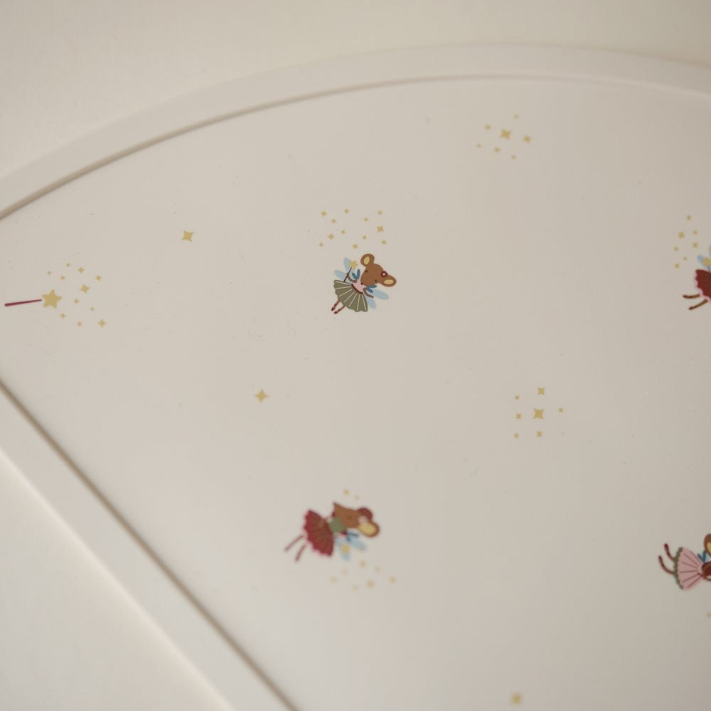 Mushie® Silikonska podloga za hranjenje Fairy Mice Mushie