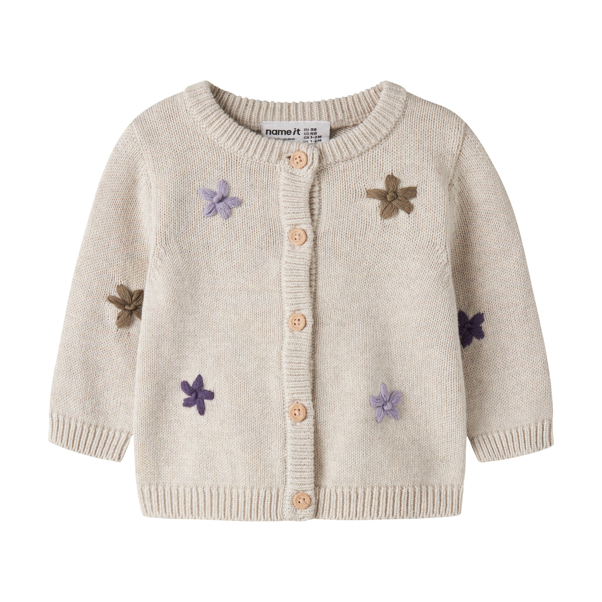name it® Cardigan Peyote Melange