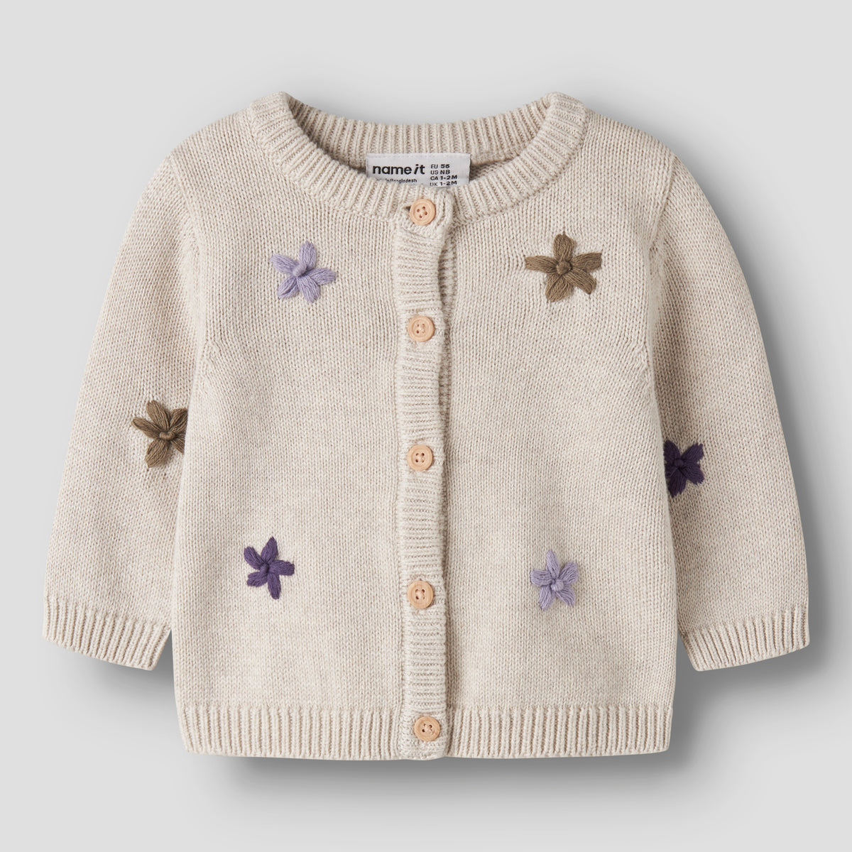 name it® Cardigan Peyote Melange