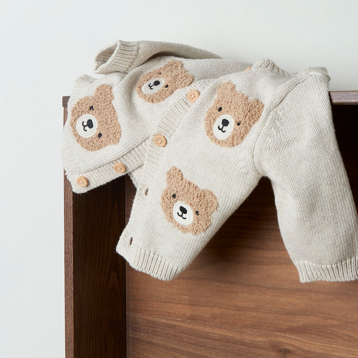 name it® Cardigan bear Peyote Melange