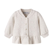 name it® Cardigan with ruffles Peyote Melange