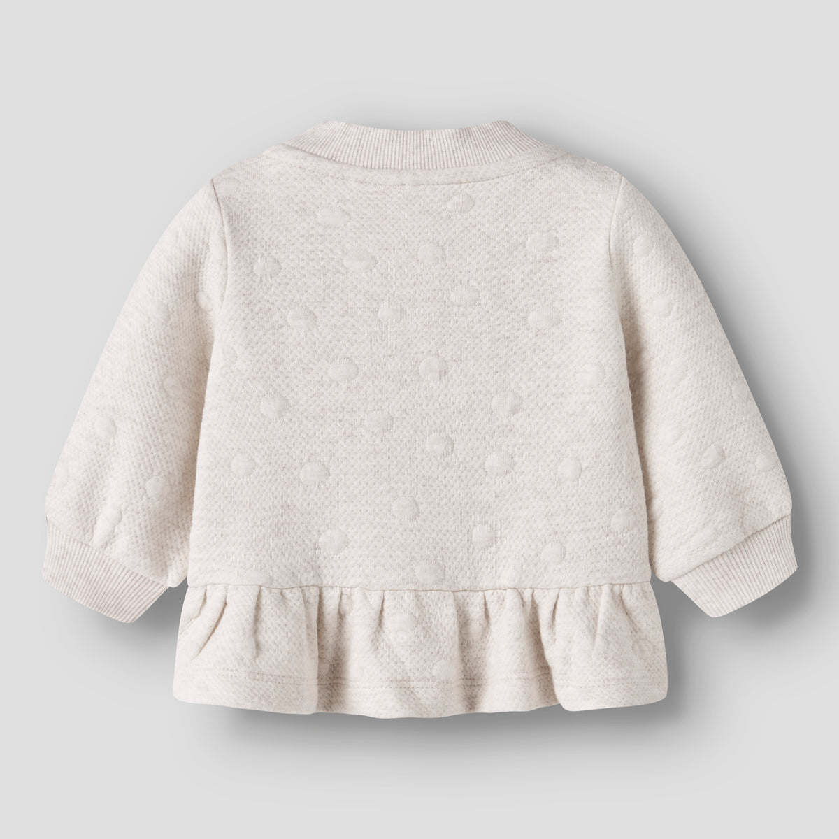 name it® Cardigan with ruffles Peyote Melange