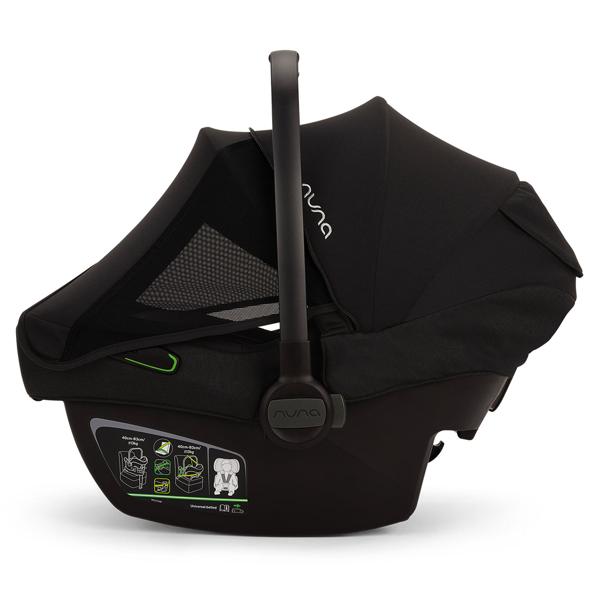 Nuna® Otroški voziček 3v1 Demi™ Next z rolko + Pipa™ Next Caviar Nuna