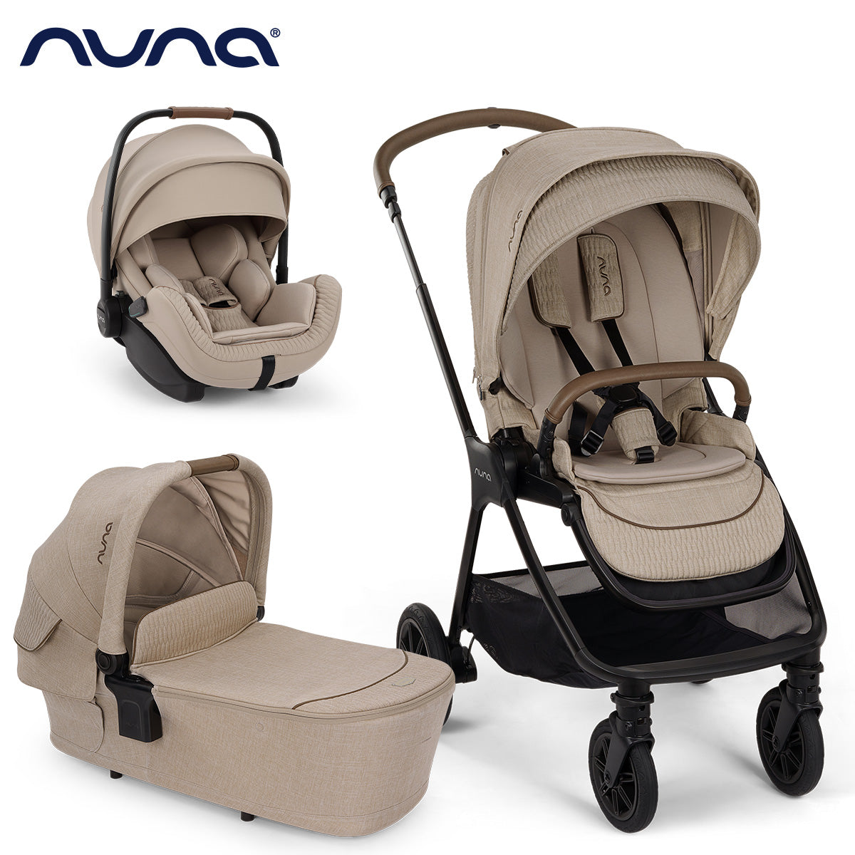 Nuna® Otroški voziček 3v1 Triv™ Next + Lytl™ + Arra™ Flex Cosmopolitan Collection Nuna