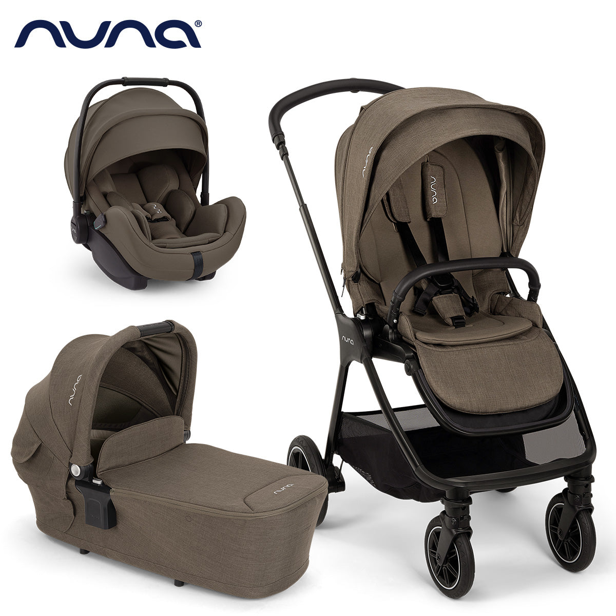 Nuna® Otroški voziček 3v1 Triv™ Next + Lytl™ + Arra™ Flex Pistachio