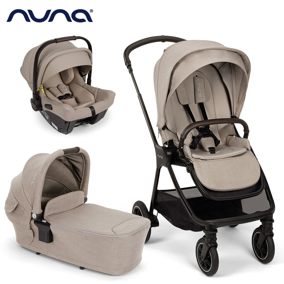 Nuna® Otroški voziček 3v1 Triv™ Next + Lytl™ + Pipa™ Urbn Chateau Nuna