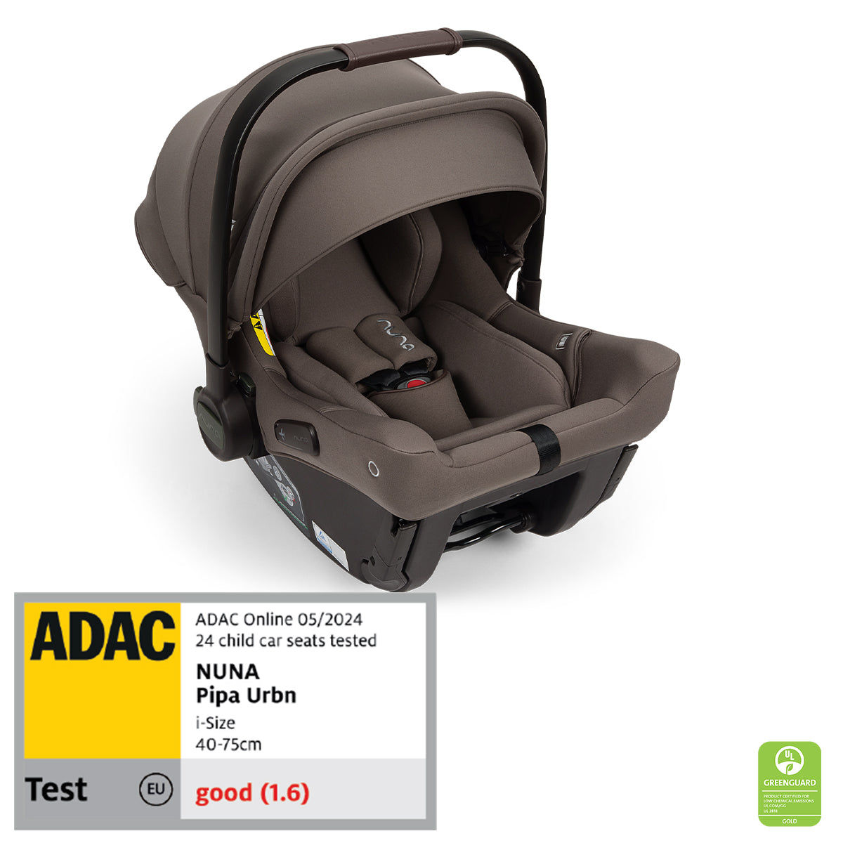 Nuna® Otroški voziček 3v1 Triv™ Next + Lytl™ + Pipa™ Urbn Chestnut Nuna