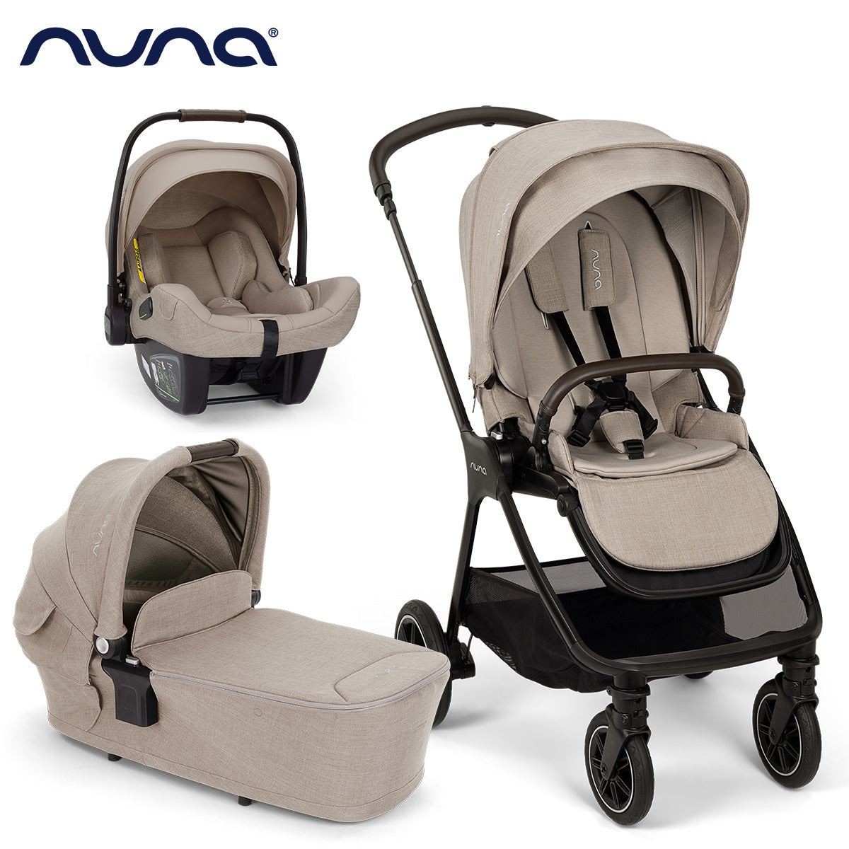 Nuna® Otroški voziček 3v1 Triv™ Next + Lytl™ + Pipa™ Next Chateau Nuna