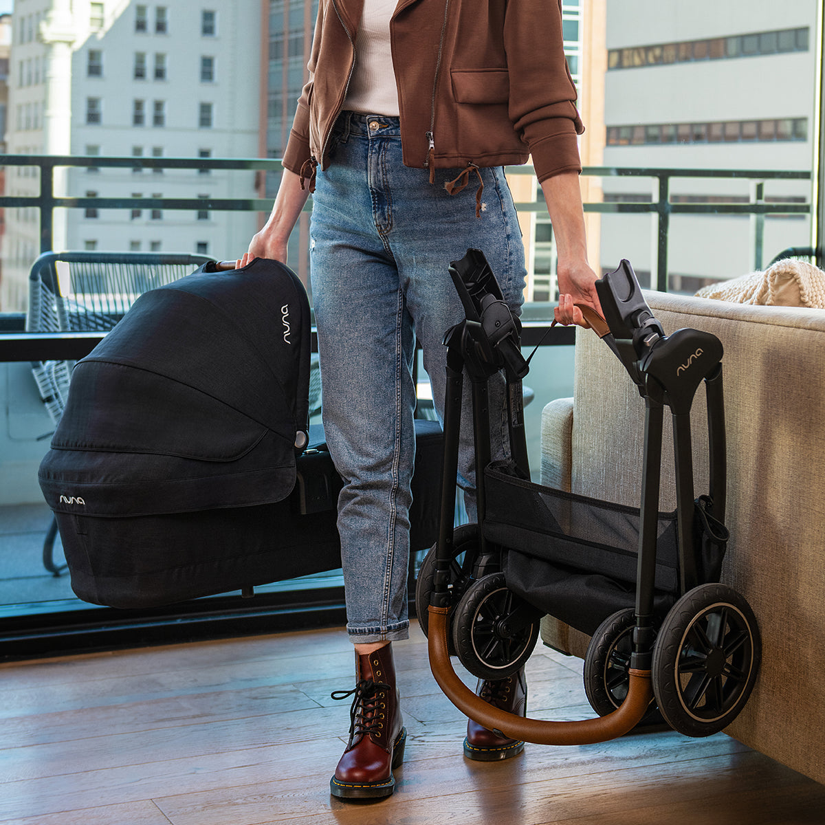 Nuna® Otroški voziček 3v1 Triv™ Next + Lytl™ + Pipa™ Next Chateau Nuna