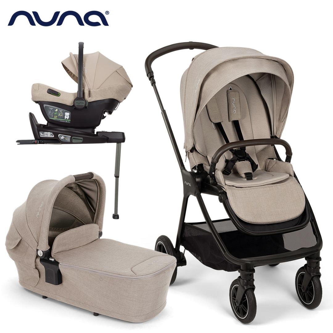 Nuna® Otroški voziček 4v1 Triv™ Next + Lytl™ + Pipa™ Next Chateau + Isofix baza Next Nuna