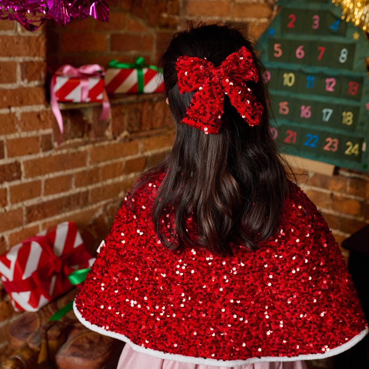 Rockahula® Sponka za lase Sequin Velvet Bow – slika 2