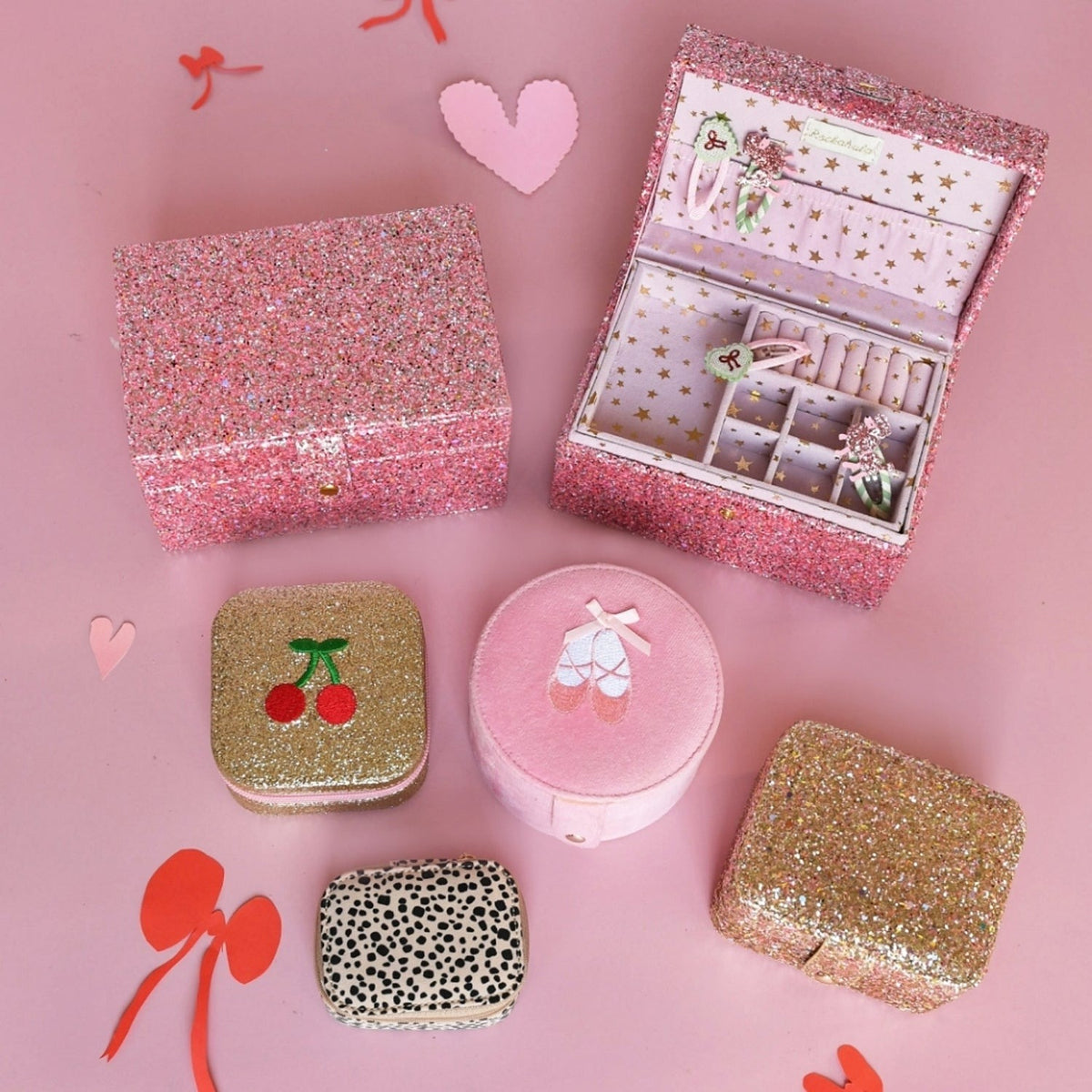 Rockahula® Large Jewelry Box Confetti Glitter – slika 3