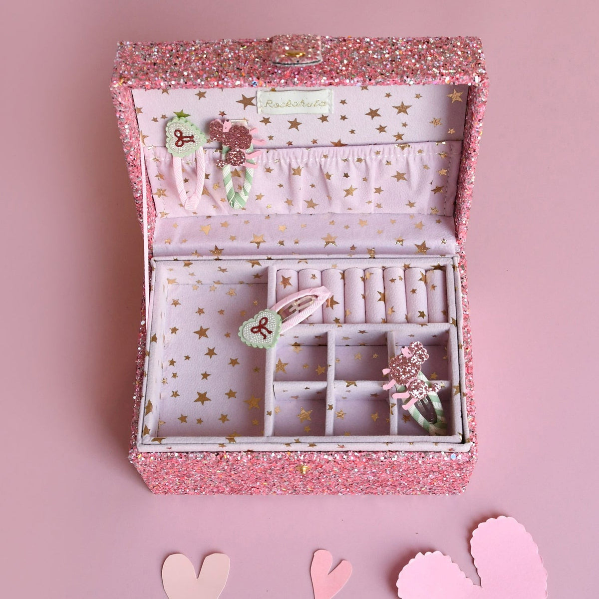 Rockahula® Large Jewelry Box Confetti Glitter – slika 4