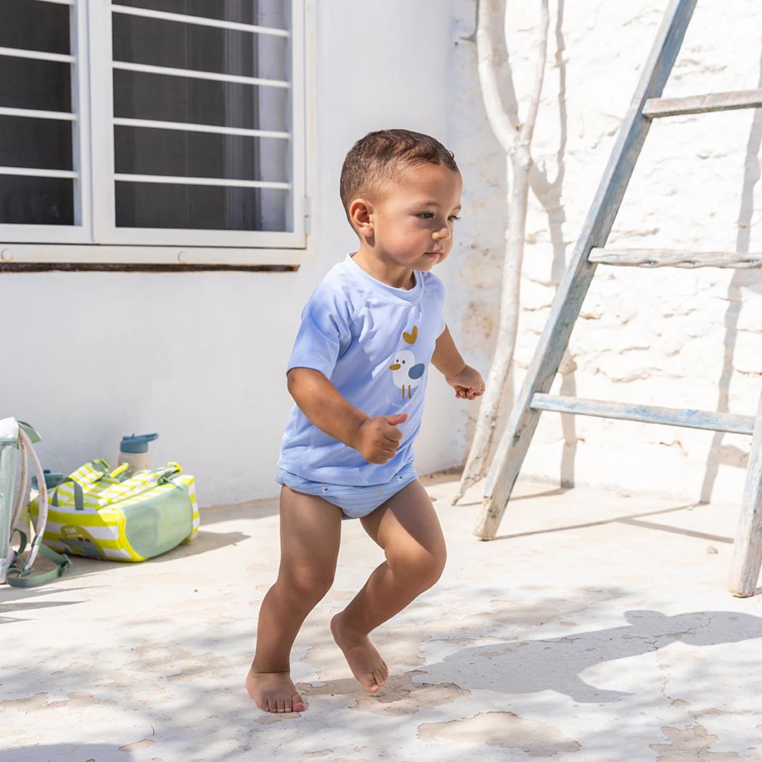 Saro Baby® Otroška kopalna UV majica Navy Hugs Saro Baby