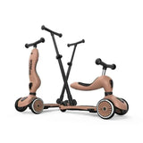 Scoot & Ride® Highwaykick 1 – 2-in-1 Balance Bike & Scooter Mocha