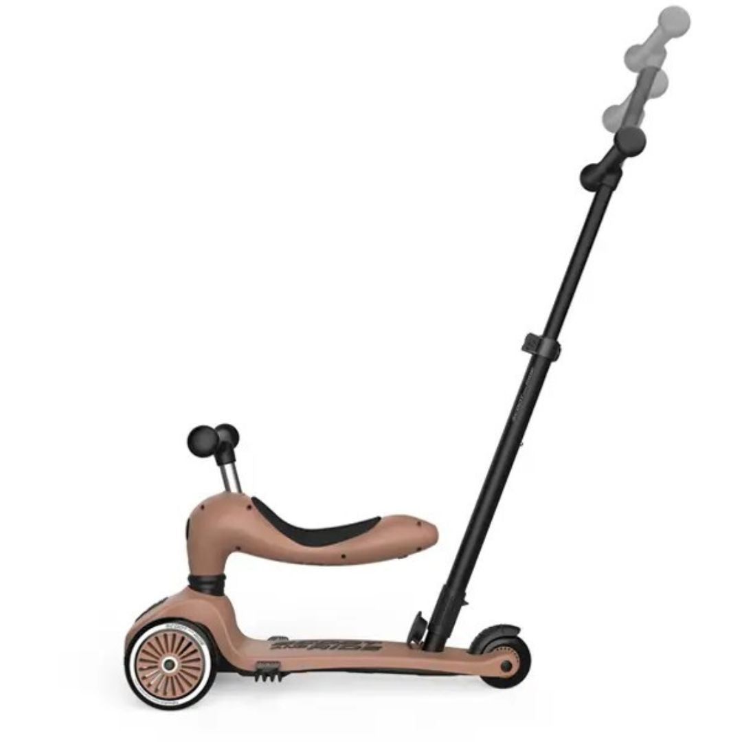 Scoot & Ride® Highwaykick 1 – Draisinne & Trottinette 2-en-1 Mocha