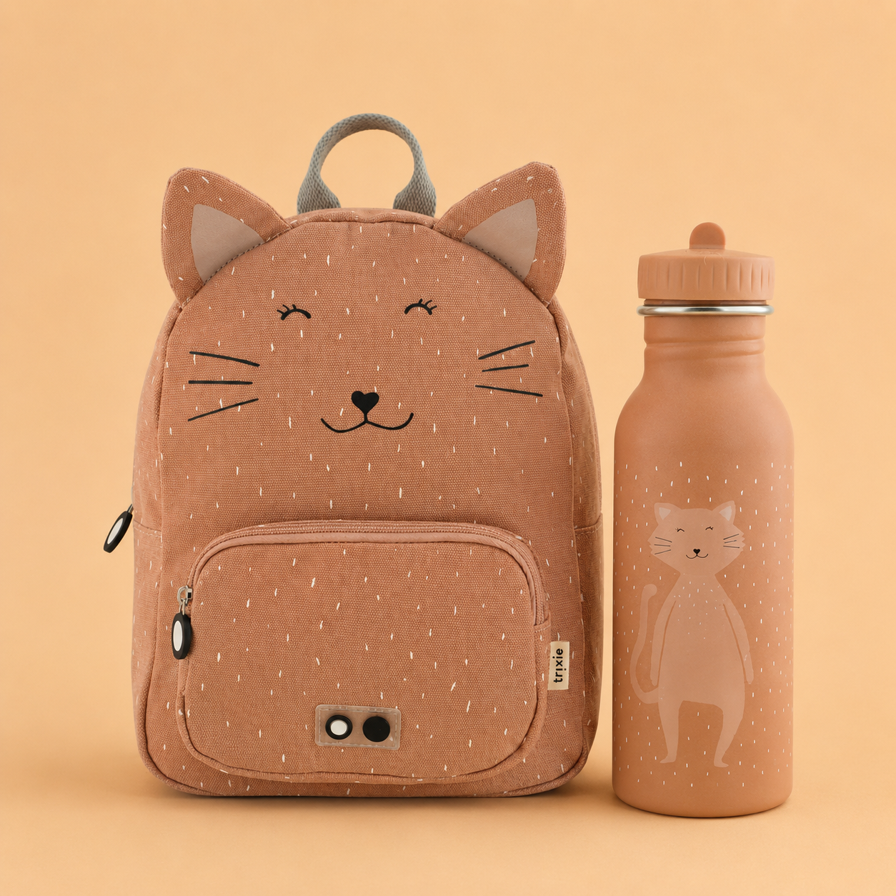 Trixie Baby® Set nahrbtnik in steklenička 500ml Mrs. Cat