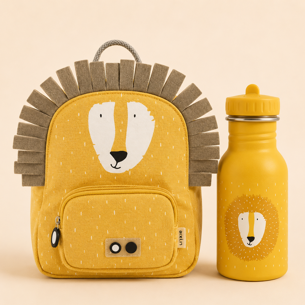 Trixie Baby® Set nahrbtnik MINI in steklenička 350ml Mr. Lion