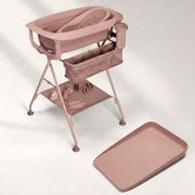 Twistshake® Bathing Set + Easy-Click Bath Stand + Changing Pad Faded Pink