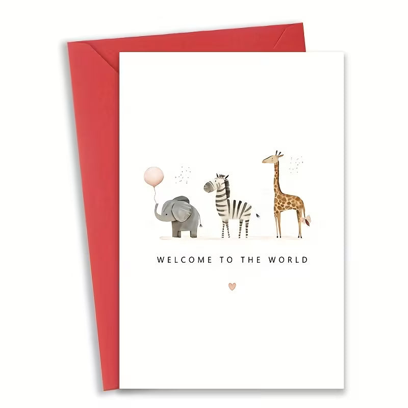 OTHR Greeting card with envelope 10x15cm Welcome to the World Safari OTHR