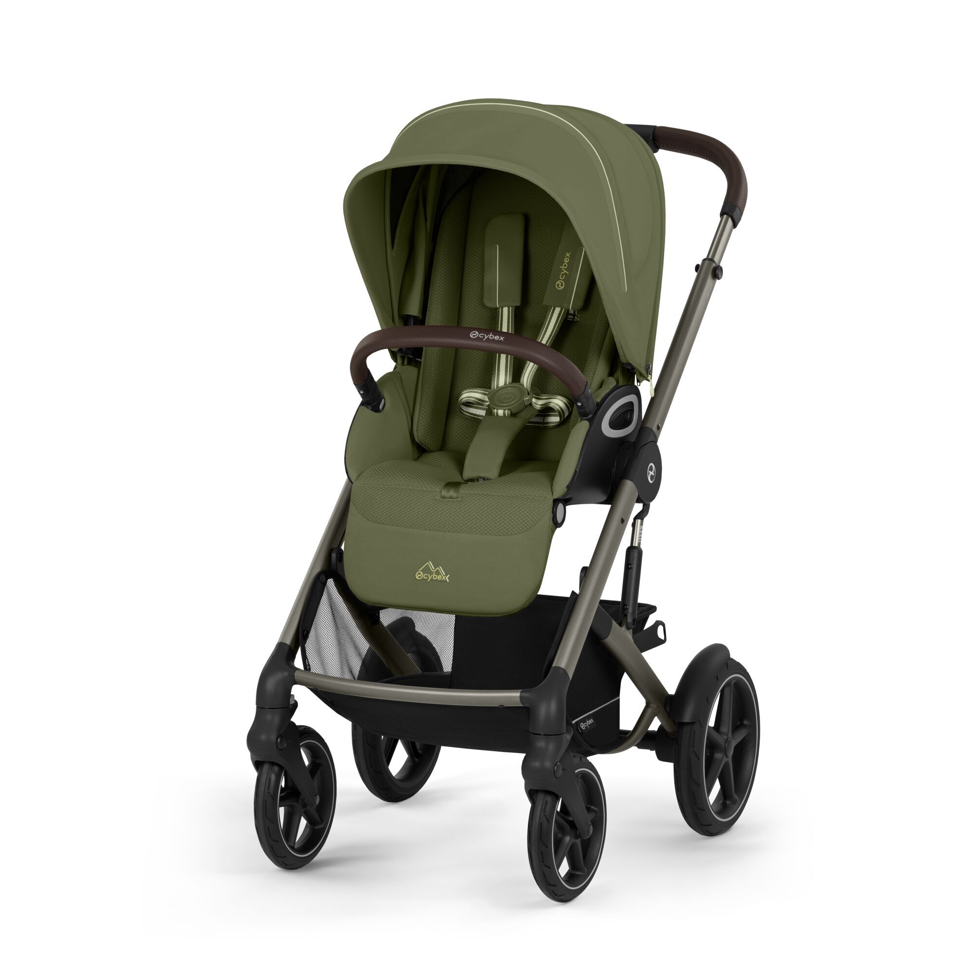 Cybex® Otroški voziček Talos S LUX (0-22 kg) Moss Green (Taupe Frame) Cybex