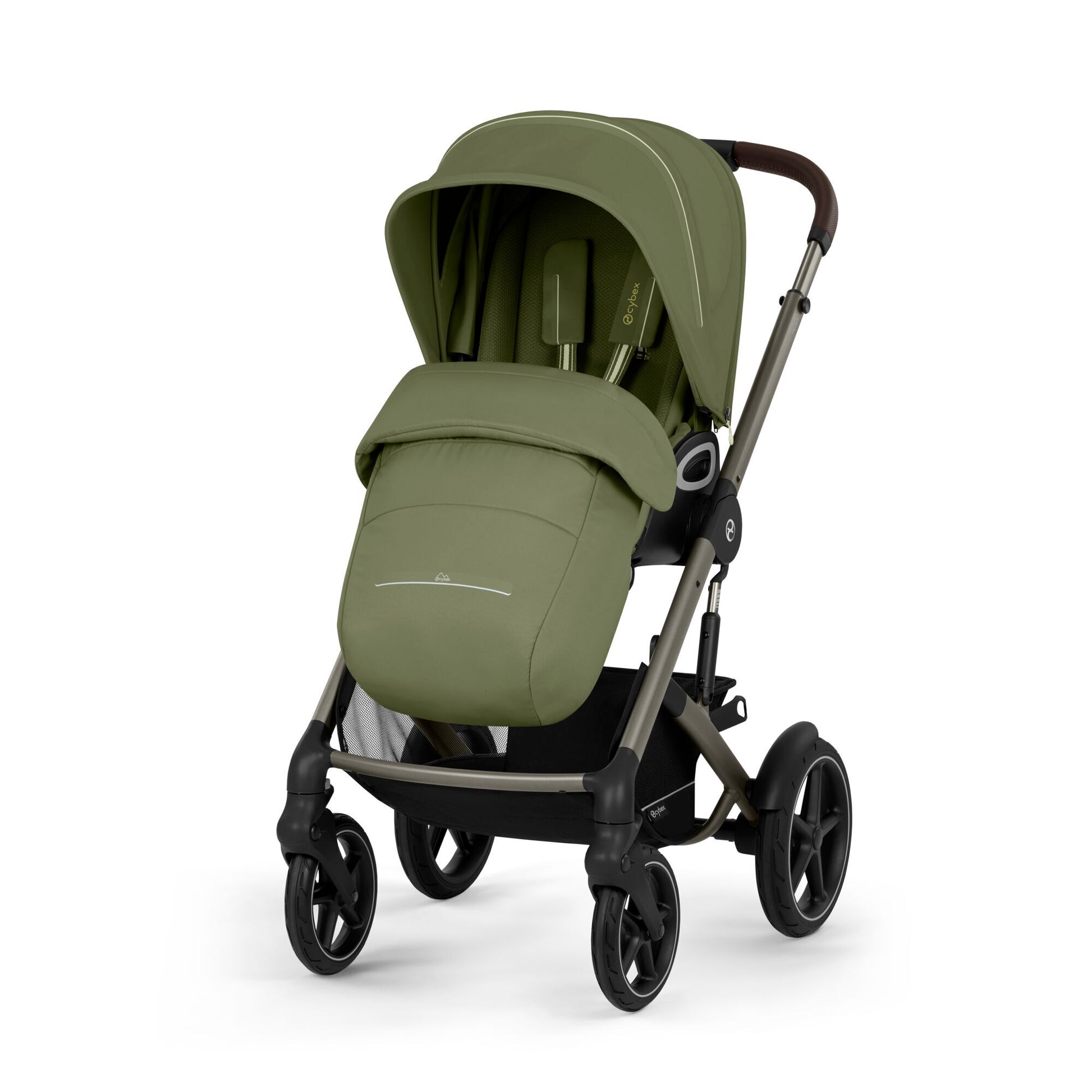 Cybex® Otroški voziček Talos S LUX (0-22 kg) Moss Green (Taupe Frame) Cybex