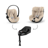 Cybex® 3v1 Avtosedež Cloud G3 i-Size (40-87 cm) + Sirona G3 (61-105 cm) Almond Beige + Baza G3 360