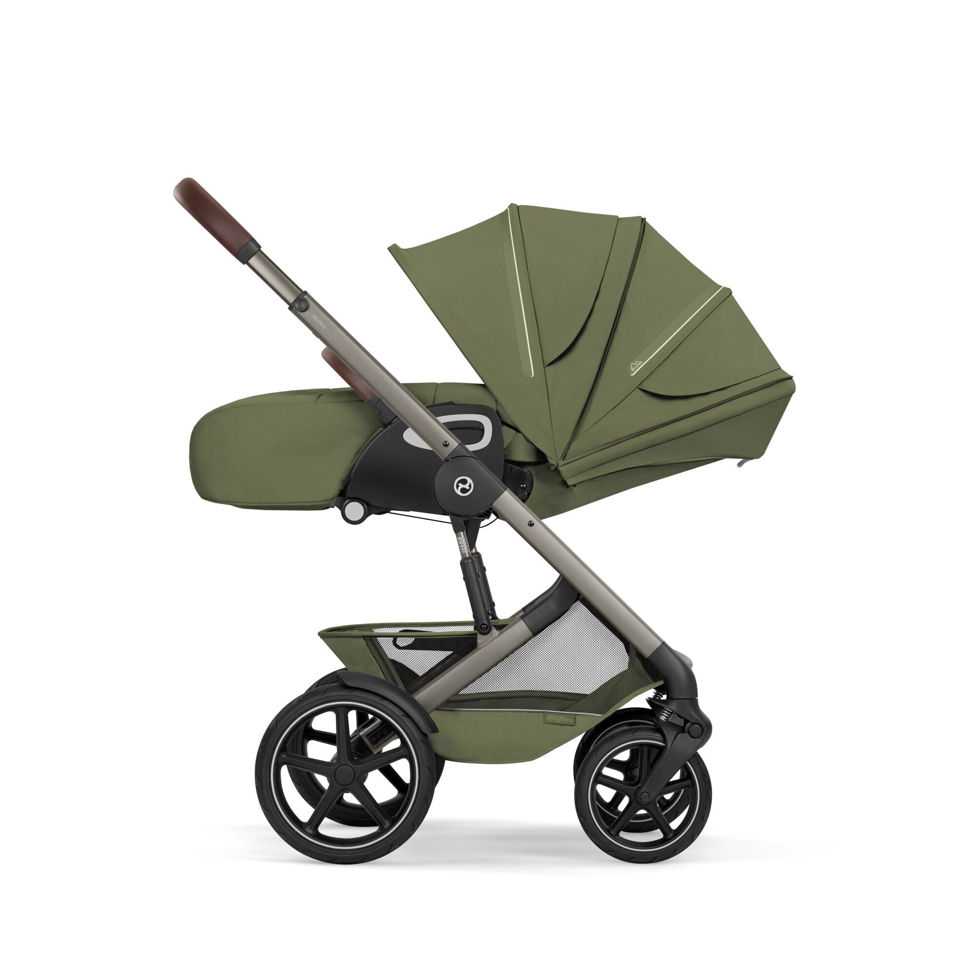 Cybex® Poussette Talos™ S Lux Moss Green (Taupe Frame)
