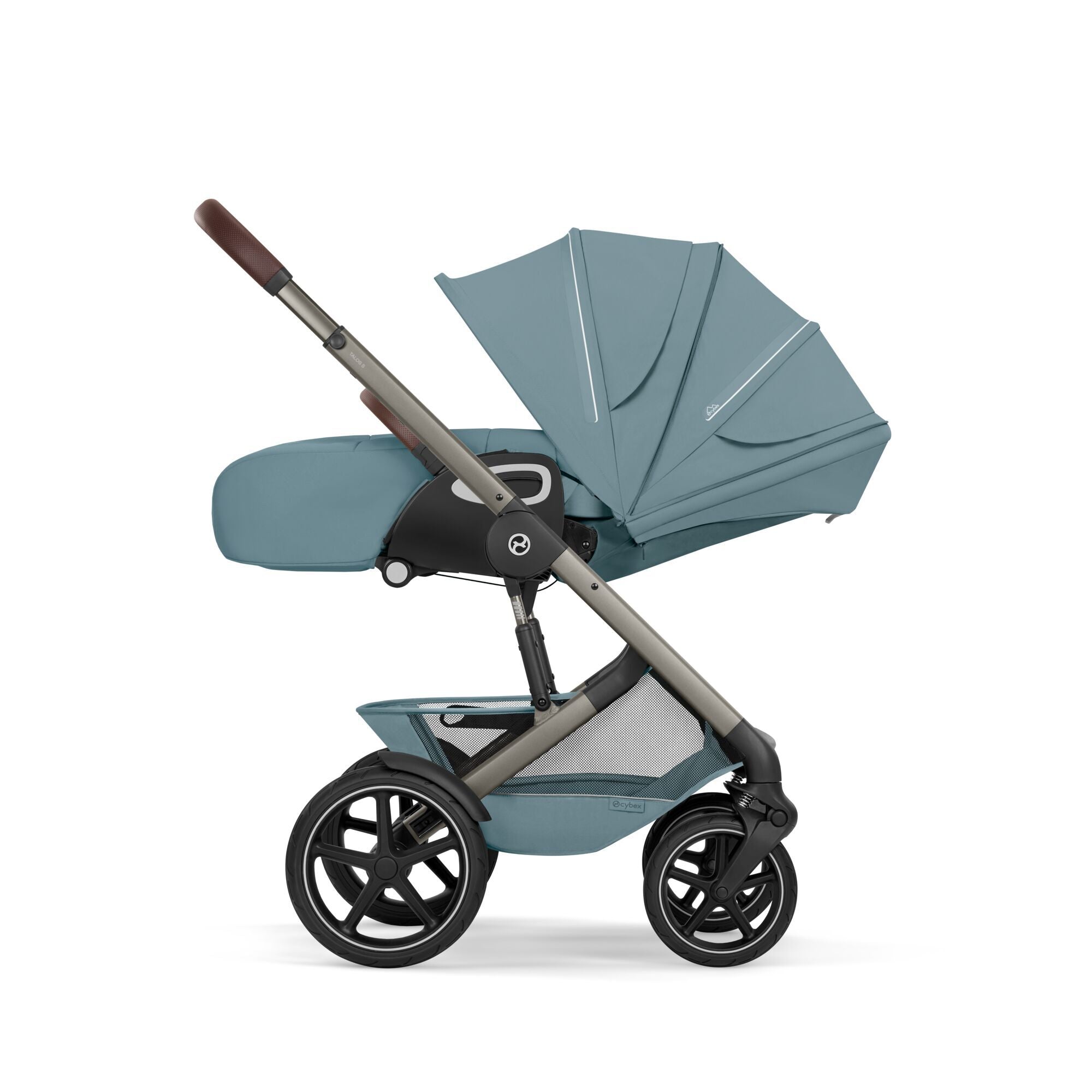 Cybex® Otroški voziček z zložljivo košaro 2v1 Talos™ S Lux Stormy Blue (ToupeFrame)