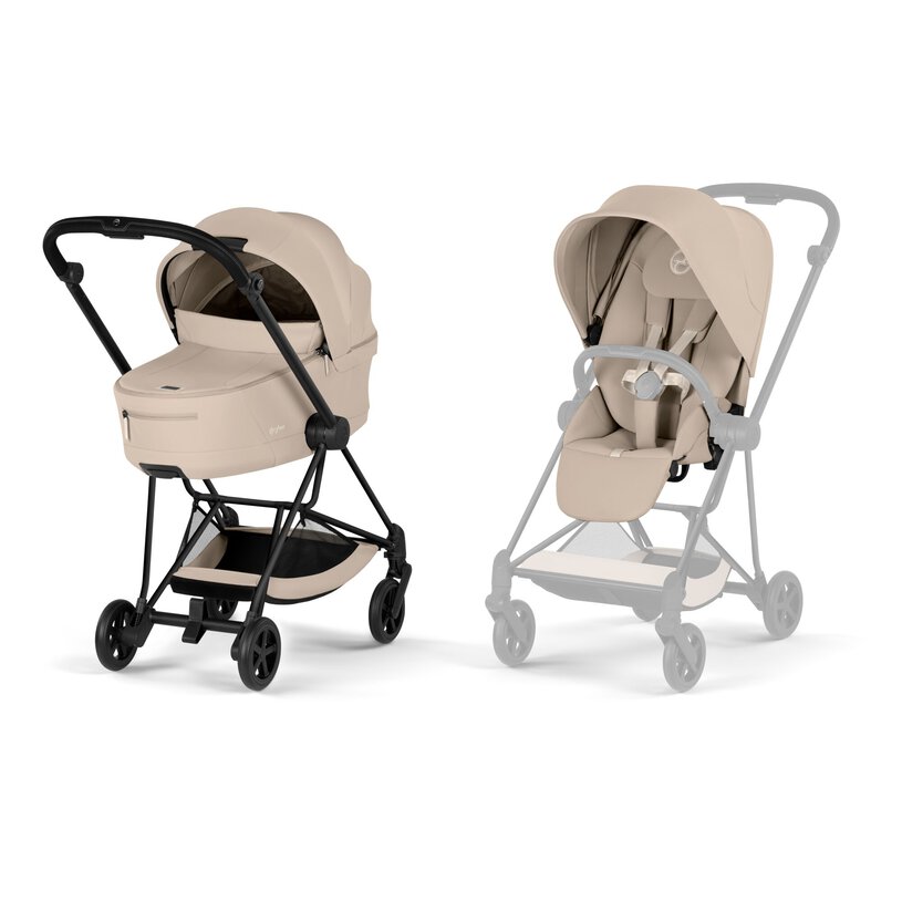 Cybex Platinum® Otroški voziček s zložljivo košaro 2v1 Mios™ Comfort Cozy Beige | Matt Black Cybex Platinum