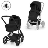Cybex® Otroški voziček z zložljivo košaro 2v1 Talos™ S Lux Moon Black (Black Frame)