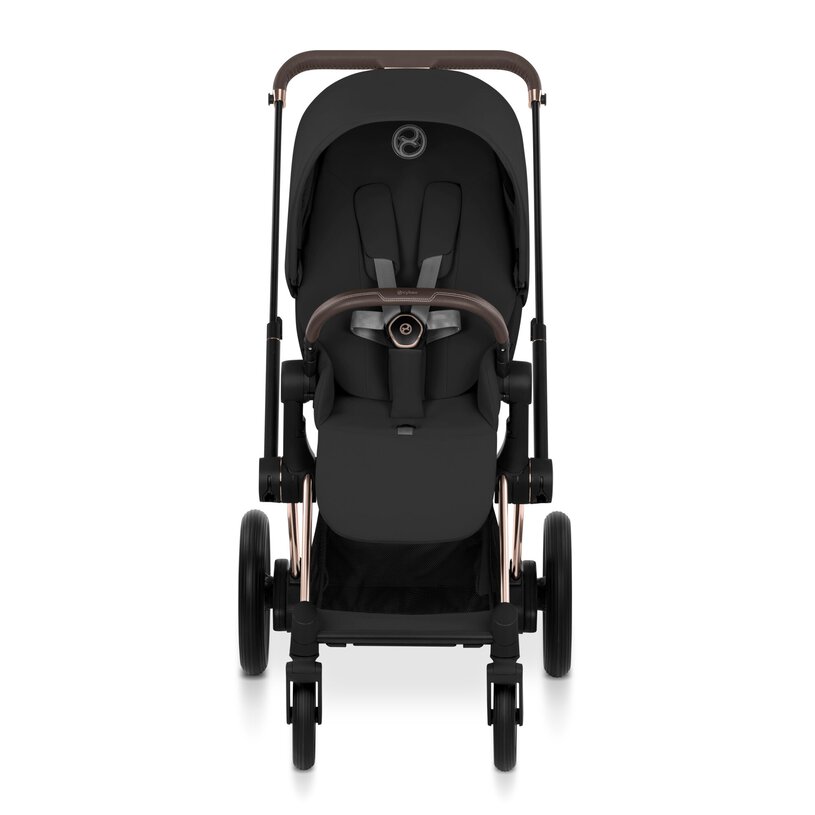 Cybex Platinum® Otroški voziček s zložljivo košaro 2v1 e-Priam™ Comfort Sepia Black | Rosegold Cybex Platinum