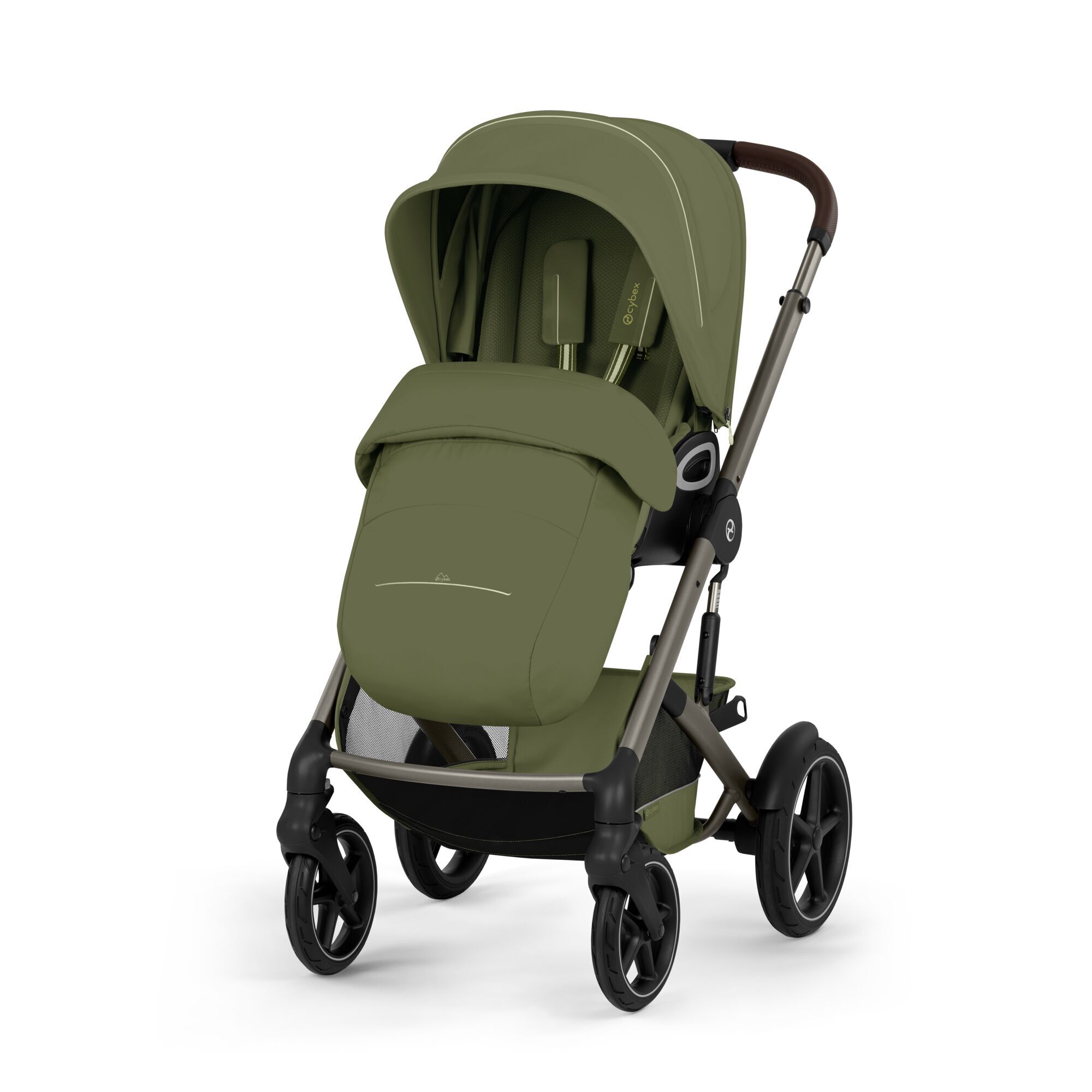 Cybex® Poussette Talos™ S Lux Moss Green (Taupe Frame)