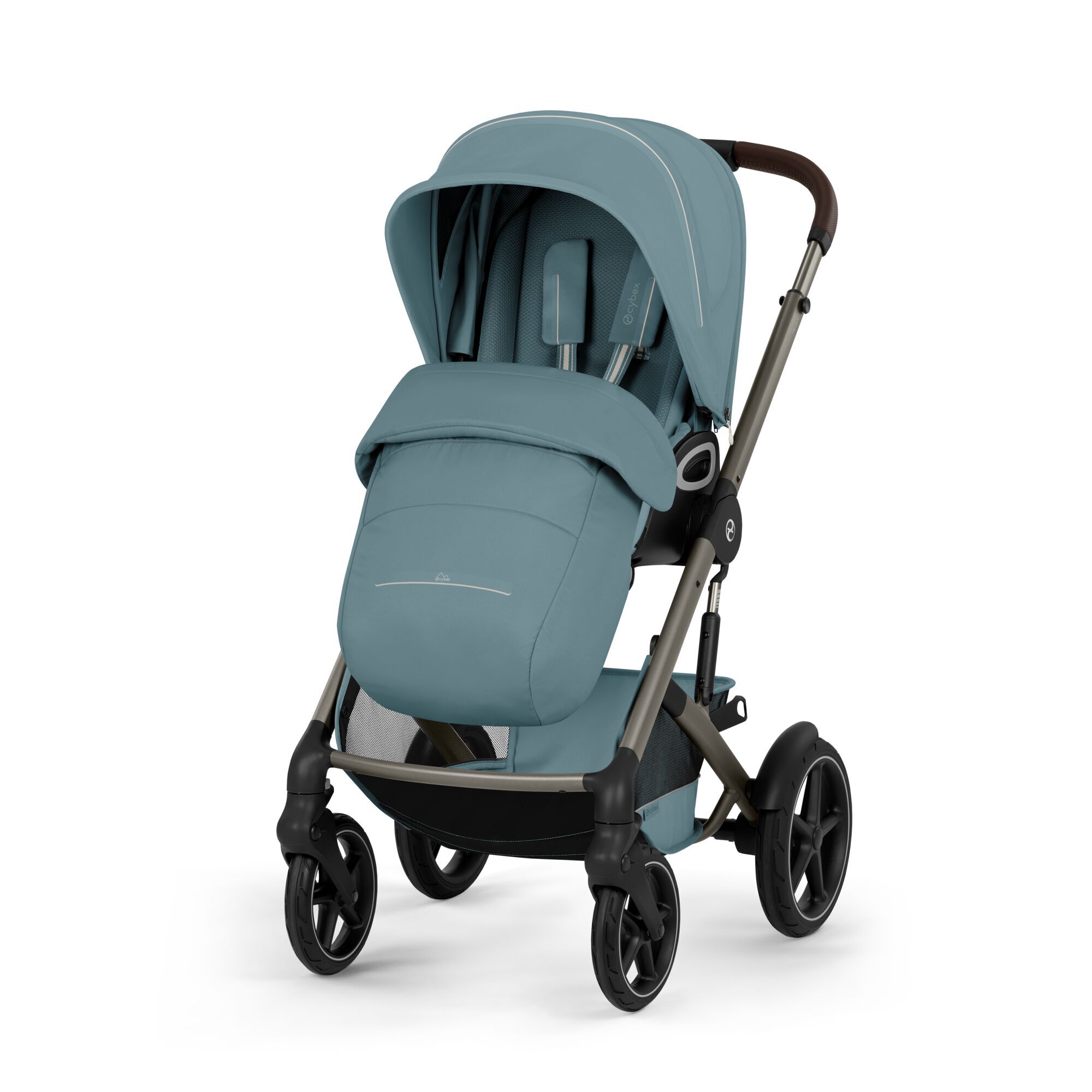 Cybex® Otroški voziček z zložljivo košaro 2v1 Talos™ S Lux Stormy Blue (ToupeFrame)