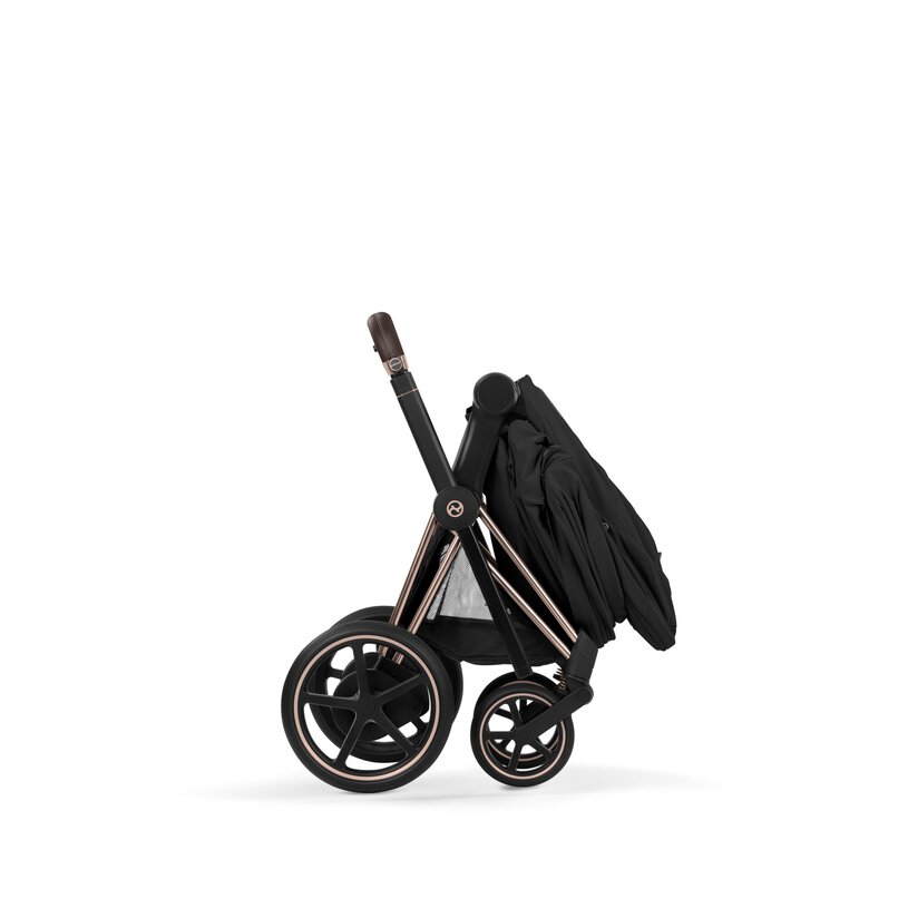 Cybex Platinum® Otroški voziček s zložljivo košaro 2v1 e-Priam™ Comfort Sepia Black | Rosegold Cybex Platinum