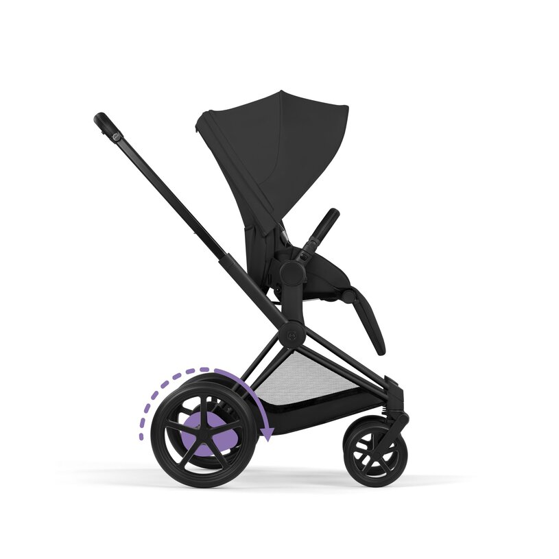 Cybex Platinum® Otroški voziček s zložljivo košaro 2v1 e-Priam™ Comfort Sepia Black | Matt Black Cybex Platinum