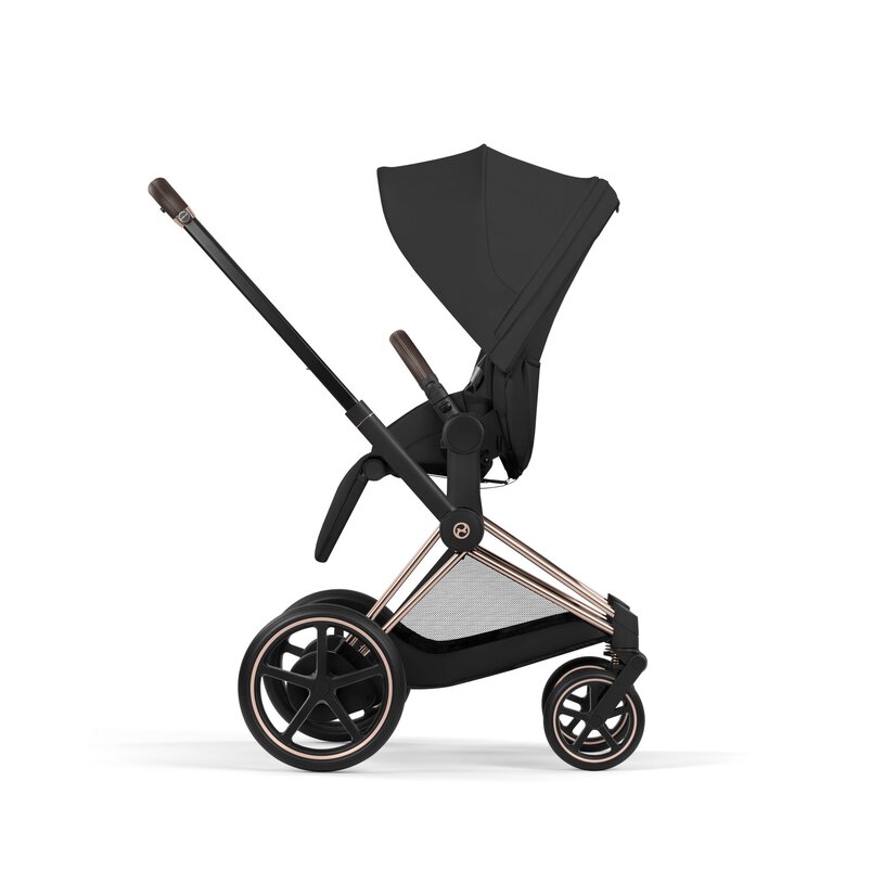 Cybex Platinum® Otroški voziček s zložljivo košaro 2v1 e-Priam™ Comfort Sepia Black | Rosegold Cybex Platinum
