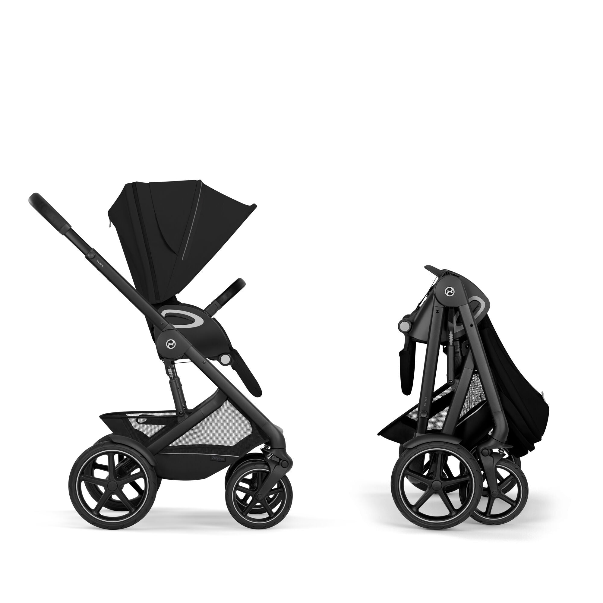 Cybex® Poussette enfant Talos™ S Lux Moon Black (Black Frame)