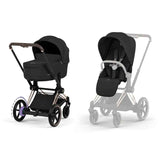 Cybex Platinum® Otroški voziček s zložljivo košaro 2v1 e-Priam™ Comfort Sepia Black | Rosegold