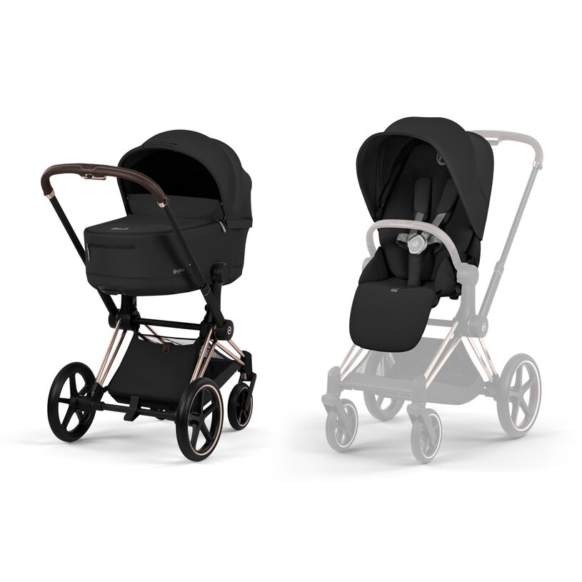 Cybex Platinum® Otroški voziček s zložljivo košaro 2v1 Priam™ Rosegold Cybex Platinum