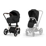 Cybex Platinum® Priam™ 2-in-1 Stroller with Foldable Carry Cot Comfort Sepia Black | Rosegold