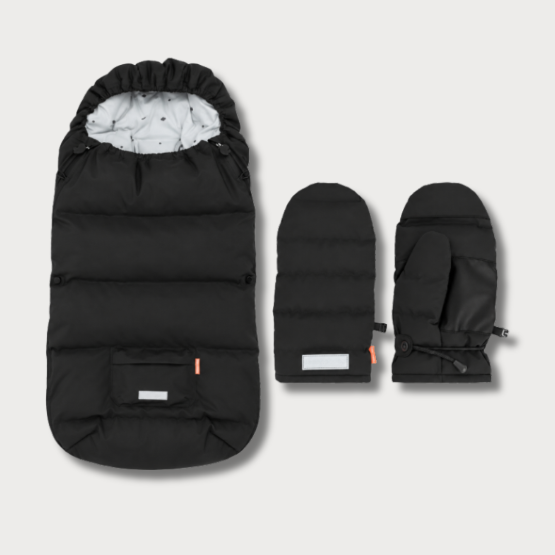 Done by Deer® Set invernale per passeggino Black