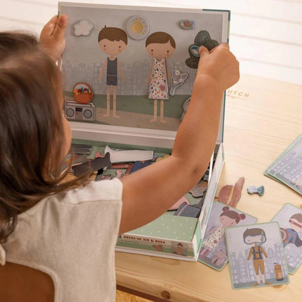 Little Dutch® Magnetna sestavljanka Jim & Rosa Little Dutch